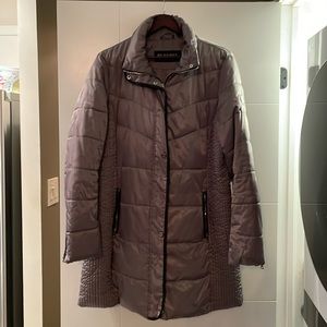 Guess silver/light grey medium length parka.